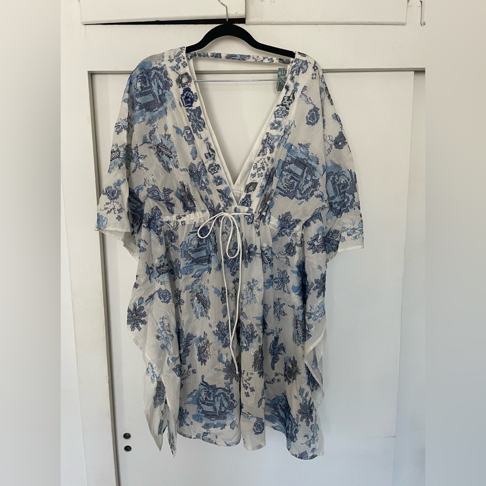 Anthropologie floral tunic dress /coverup